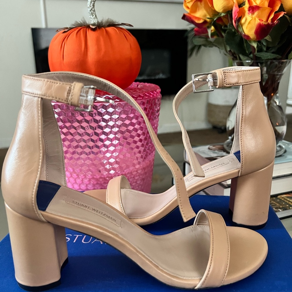 Stuart weitzman nudist block heel